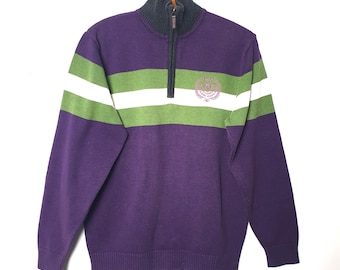 PIERRE CARDIN Jersey de polo vintage de algodón para hombre, talla M