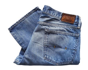 90s Ralph Lauren Polo Jeans , Vintage Blue Denim Men Jean Pants Size 34 x 32