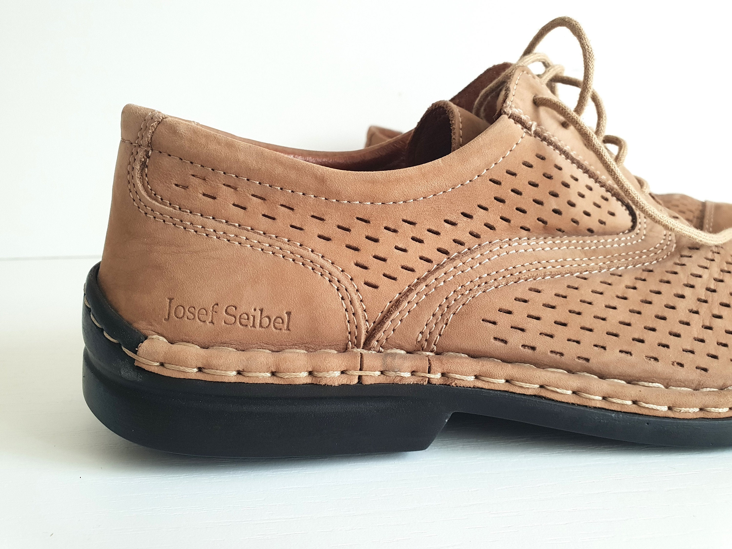 Josef Seibel Brown Leather Comfort Oxford Shoes Size 41 Josef Seibel Walt Men main image 2