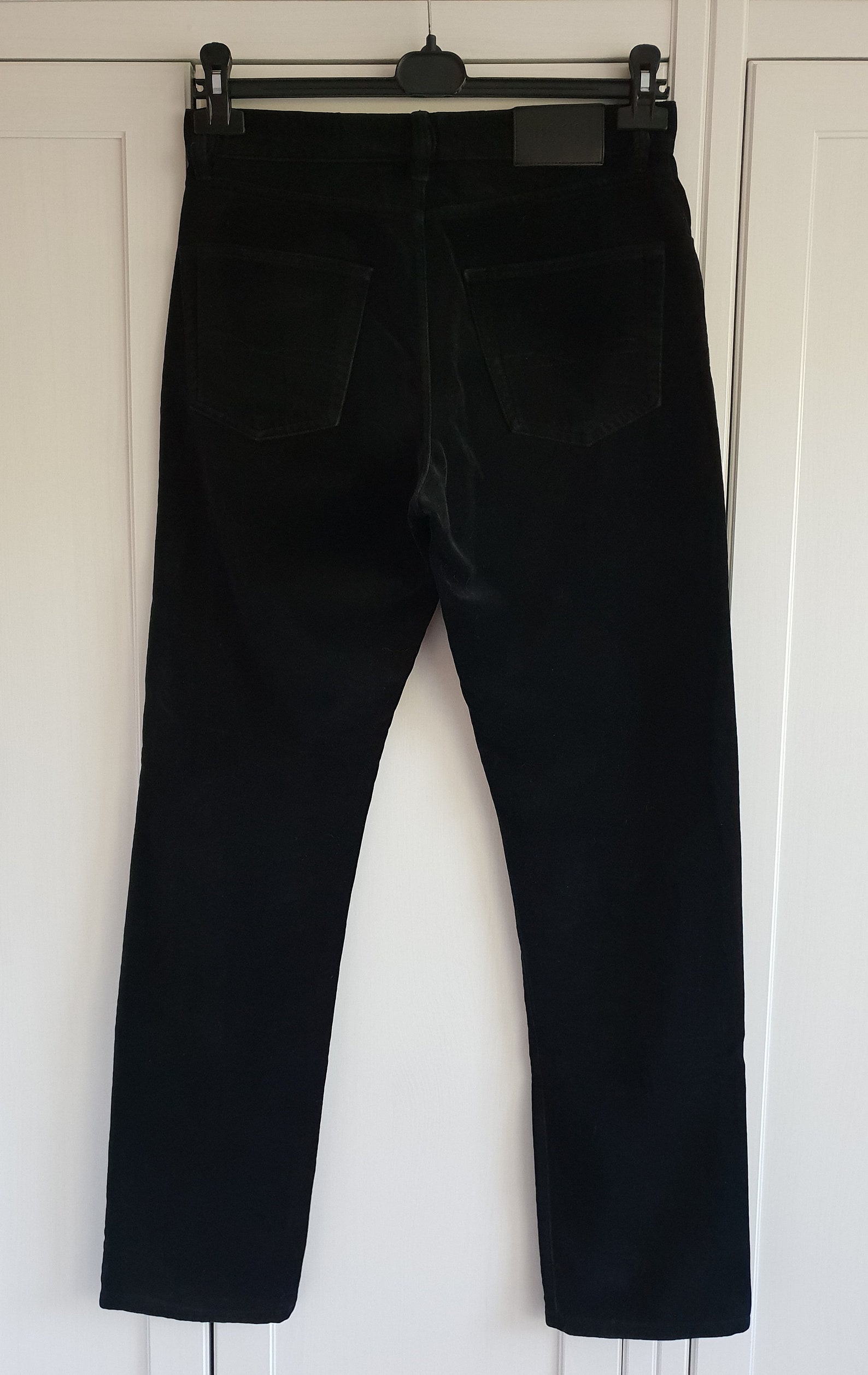 Vintage HUGO BOSS Black Velvet Pants Montana Size W32 W33 L34 | Etsy