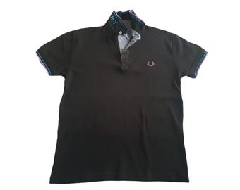 Polo negro FRED PERRY para hombre, talla M