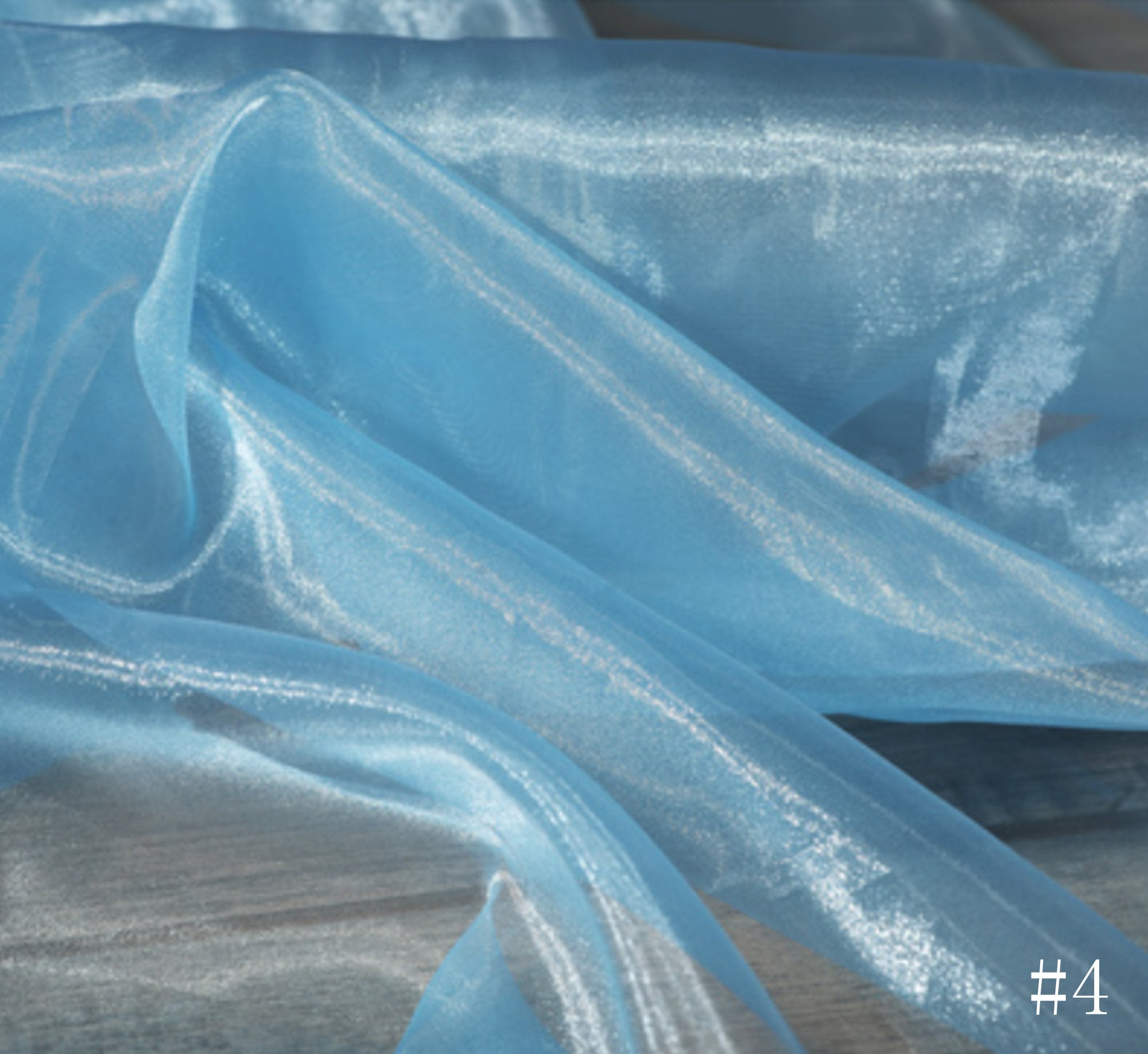 10M * 1.35M Colore Pesca Sheer Swag Tessuto In Organza Swag Fai Da