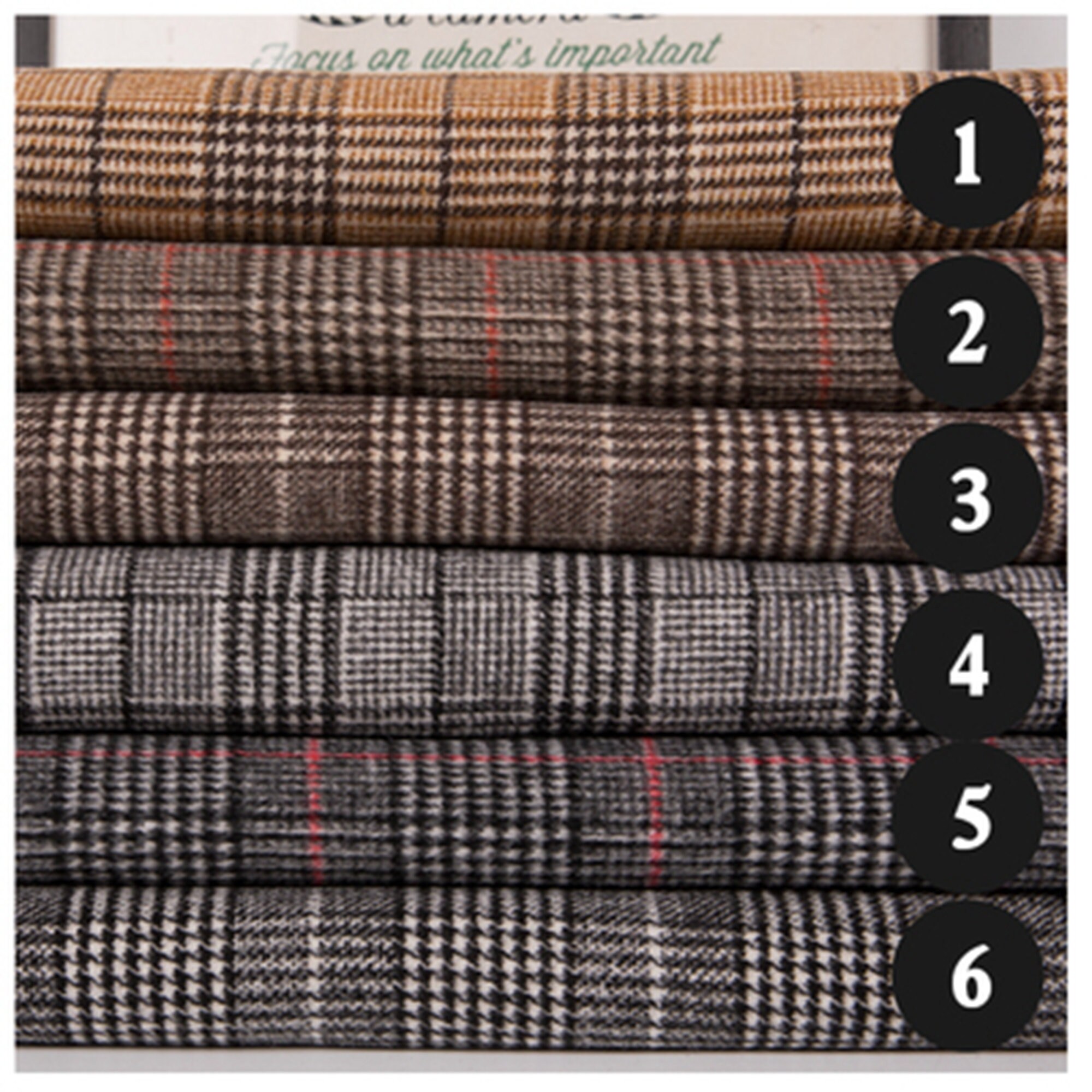 6 Style Wool Fabric Coat Fabric Double Sided Woolen Fabric Etsy