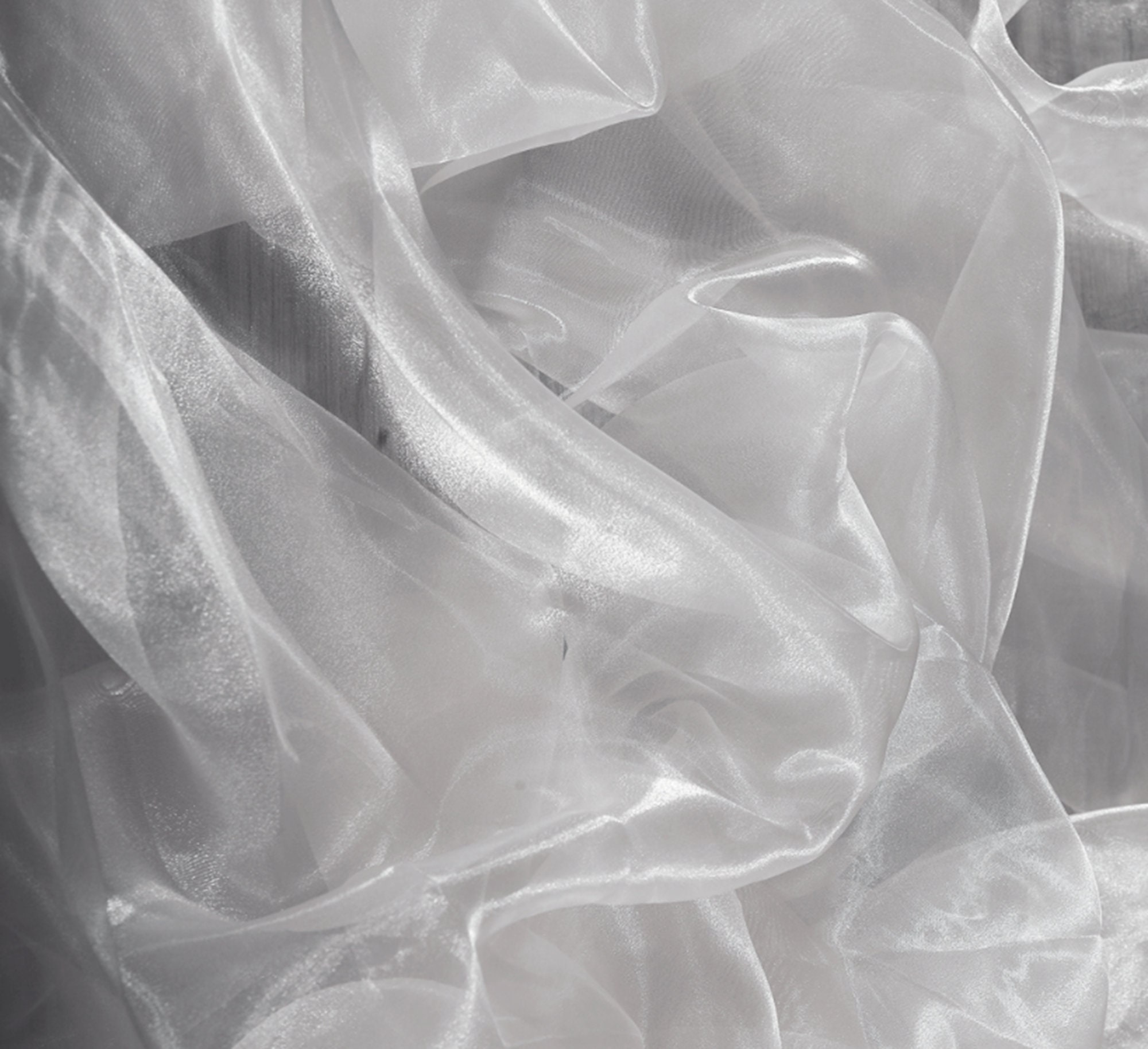 Liquid Shine Sheer Organza Fabric - Designer Polyester, By The Half Yard