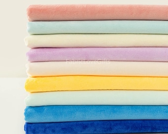 Smooth Minky Cuddle Fabric - Plush Toy Material, 1/2 Yard