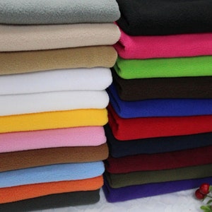 1 Metre Polar Fleece Fabric: Anti-Pill 330 Gram Weight Polyester