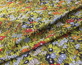 Floral Embossed Jacquard Fabric, Damask Upholstery, Brocade Dress Fabric, 1/2 Yard