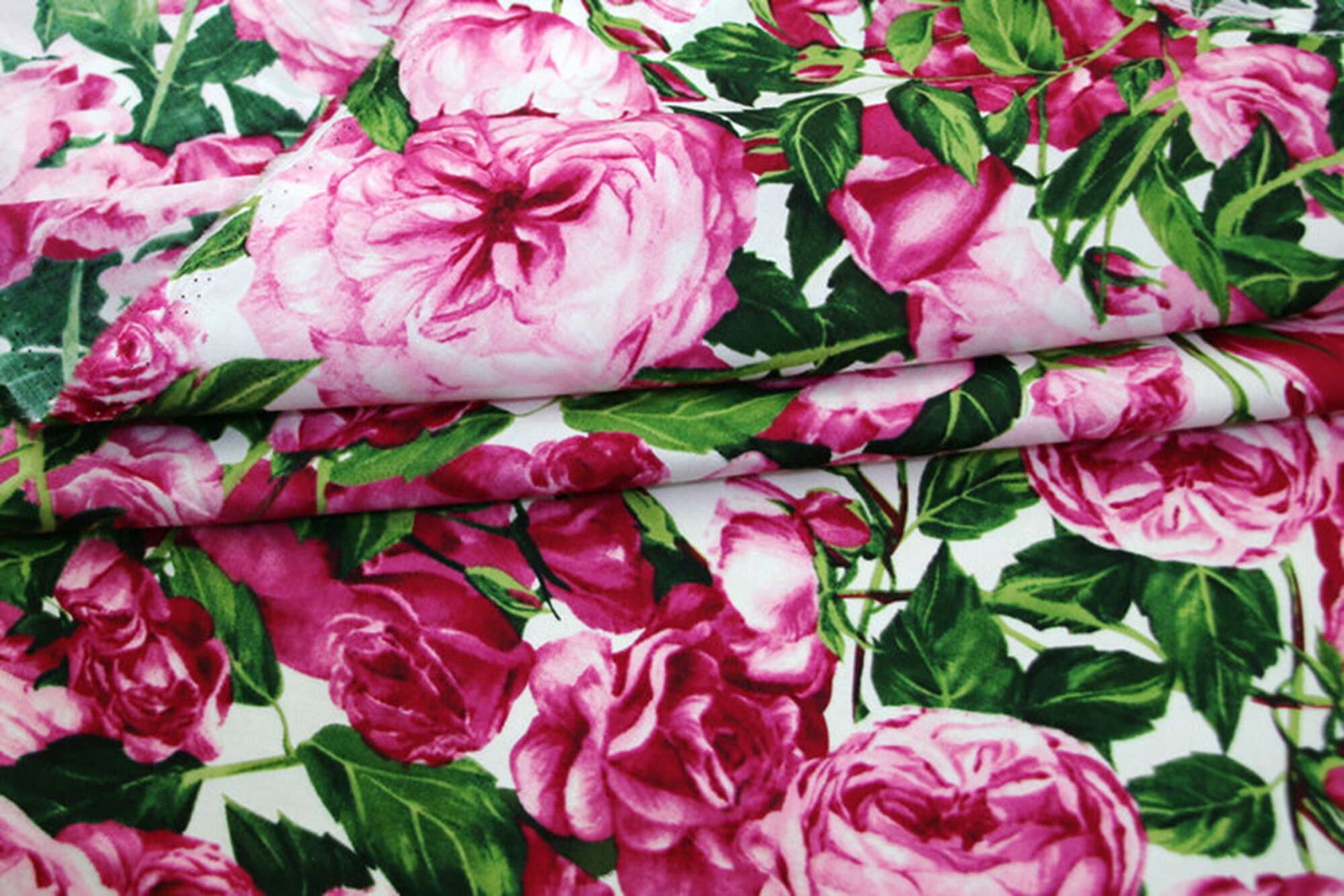 Width 55'' Cotton Fabric. Rose Fabric Printed Fabric Etsy