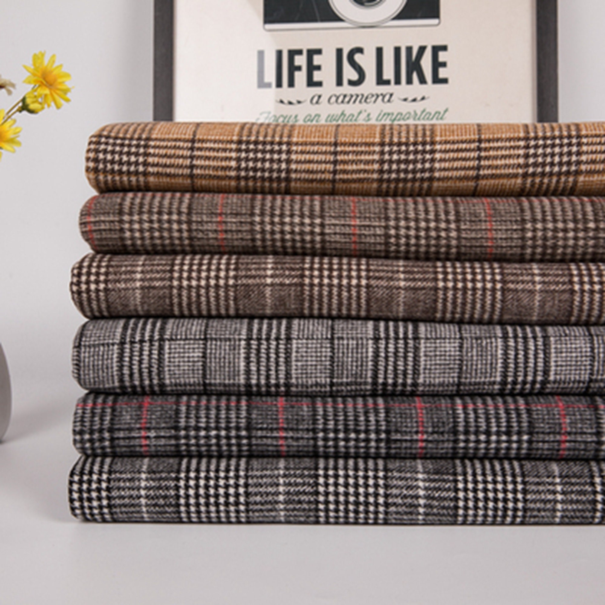 6 Style Wool Fabric Coat Fabric Double Sided Woolen Fabric Etsy