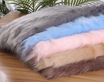 Long Pile Fur Fabric, Faux Fur Fabric, Cosplay Fur Fabric, Fursuit Material, Luxury Shag, Newborn Photo Prop craft fur By The Half Yard