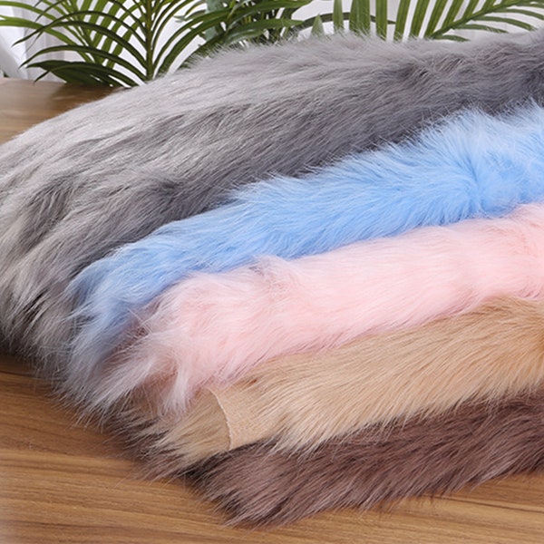 Long Pile Fur Fabric, Faux Fur Fabric, Cosplay Fur Fabric, Fursuit Material, Luxury Shag, Newborn Photo Prop craft fur By The Half Yard