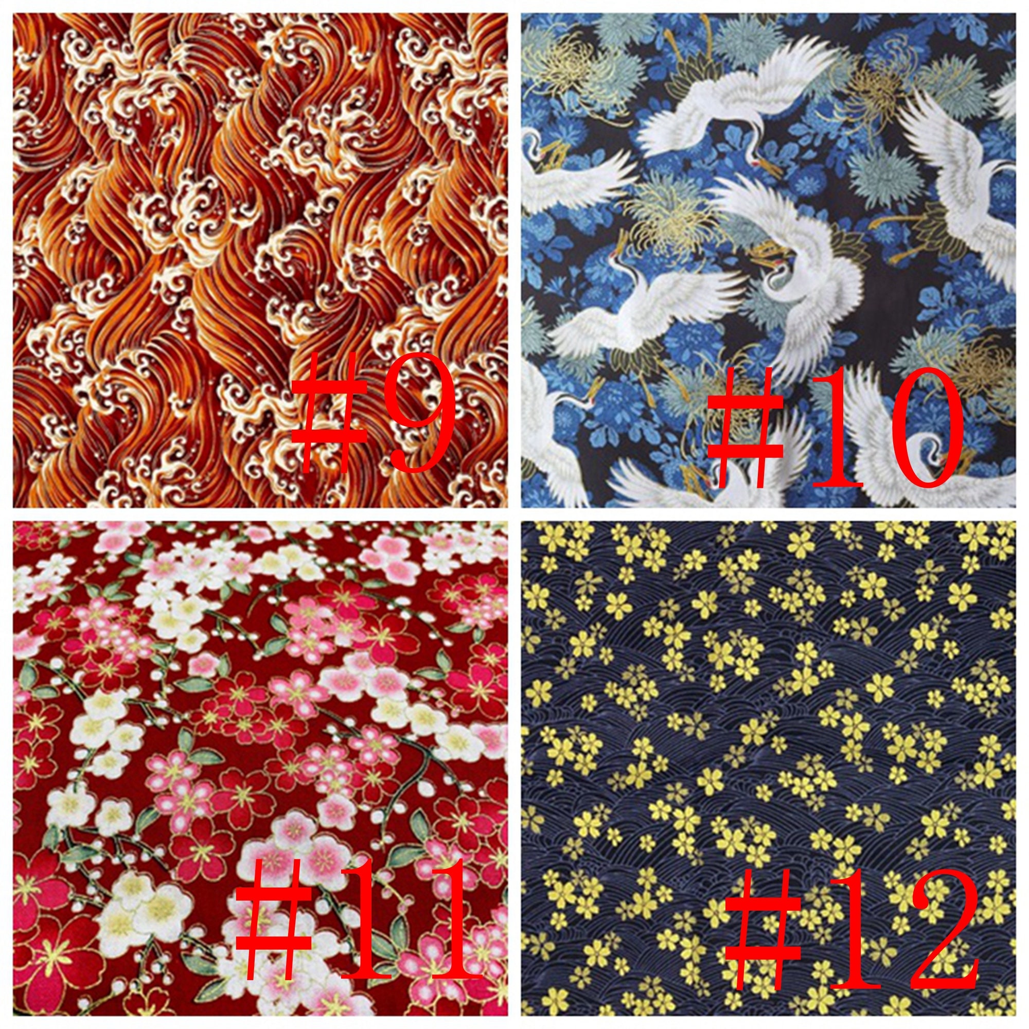 100% Cotton Fabric Japanese Fabric Print Fabric Bronzing - Etsy