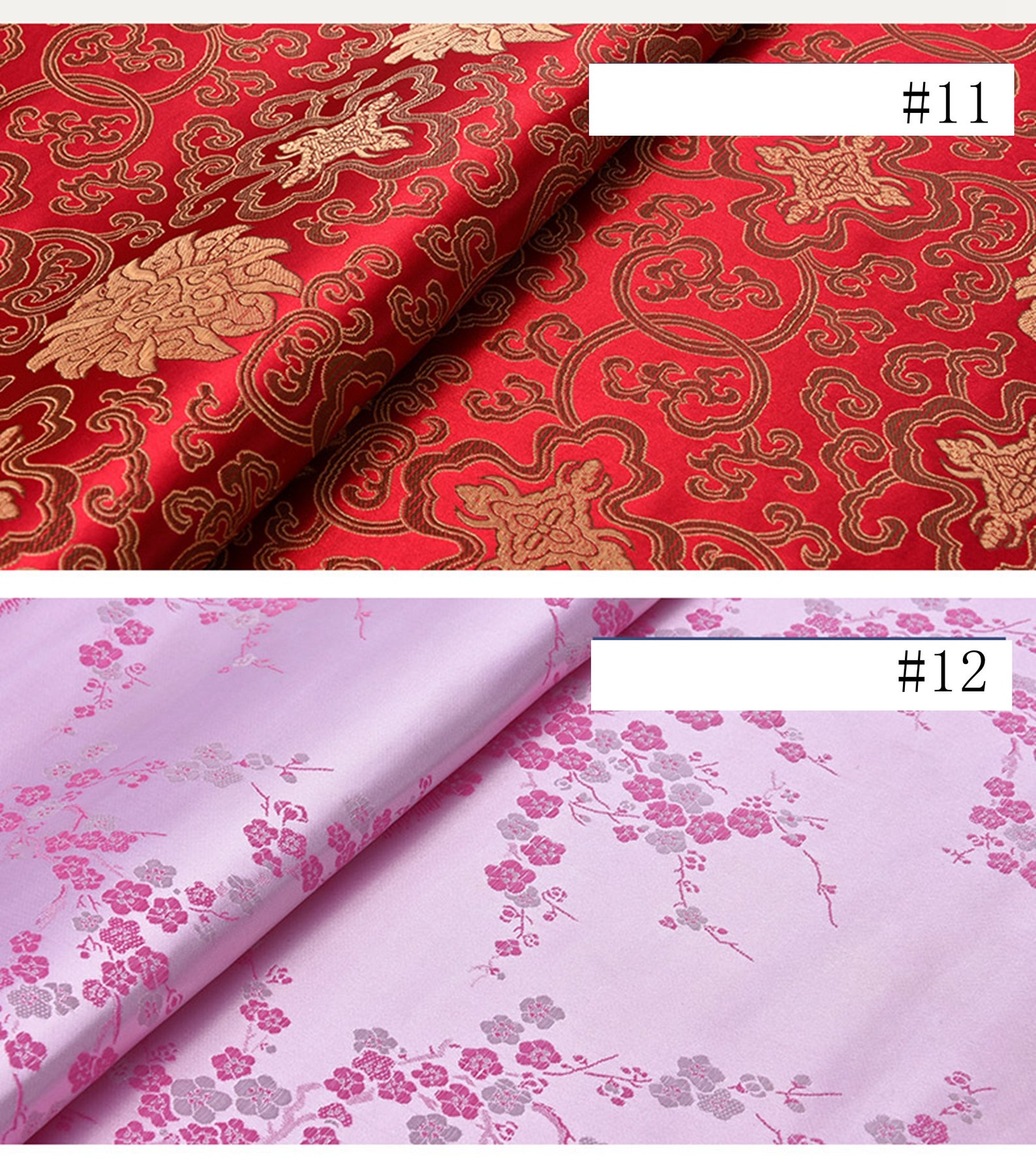 19 Colors Brocade Fabric High-end Brocade Fabric Jacquard - Etsy