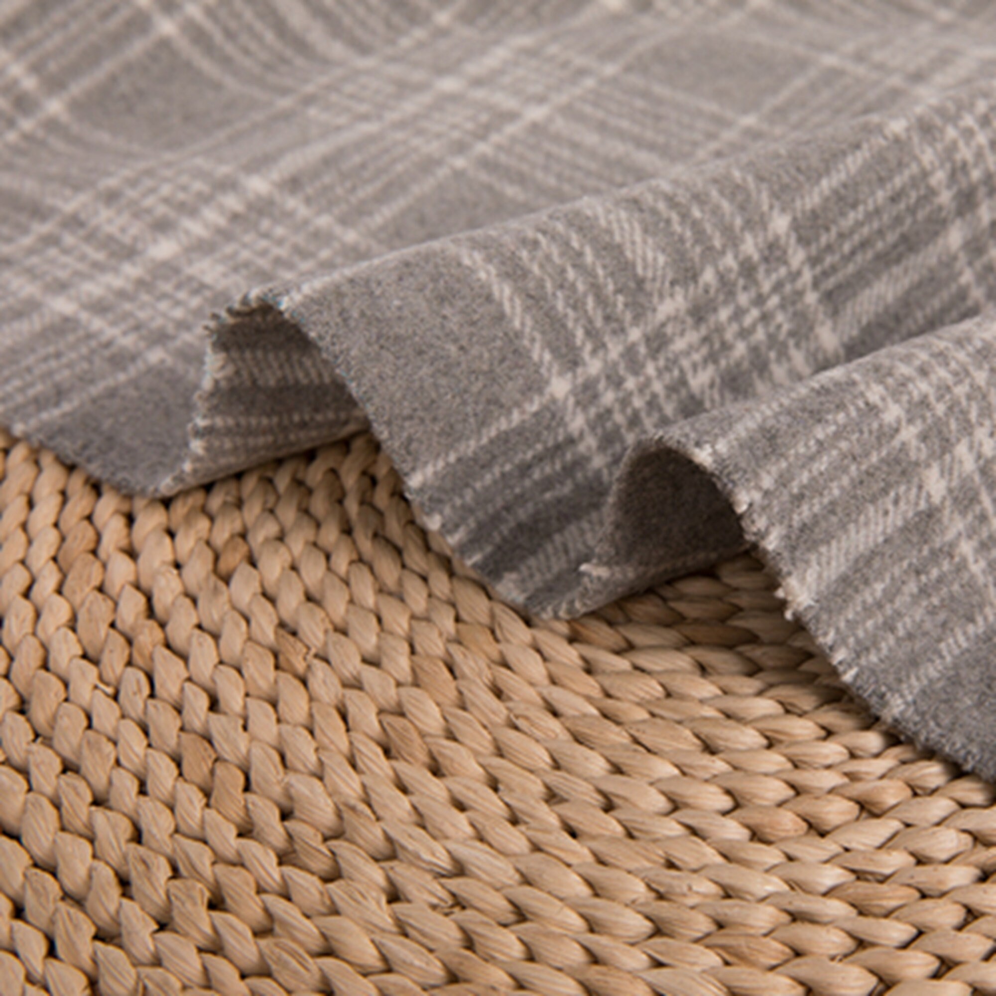 5 Style Wool Fabric Coat Fabric Plaid Woolen Fabric Etsy