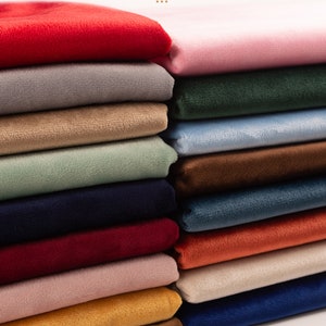 Soft Polyester Velvet Fabric: 61&quot; Wide Upholstery, Sewing - By The Half Yard