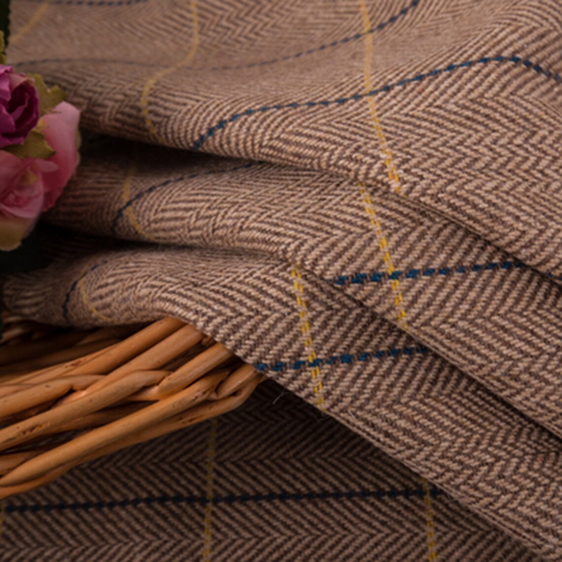 6 Style Vintage Wool Fabric Coat Fabric Woolen Fabric Etsy