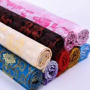 Floral Jacquard Brocade Fabric: High-End Polyester, By The Yard