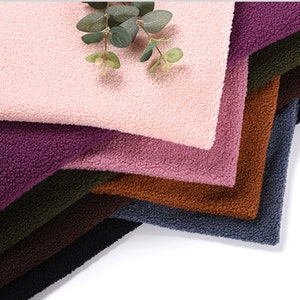 Teddy Plush Fabric, Sherpa Fabric, Fleece Fabric, Cashmere Fabric, By The Half Yard
