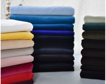 Tela de terciopelo de algodón: 145 cm de ancho, material cálido para confección de vestidos - Se vende por medio metro.