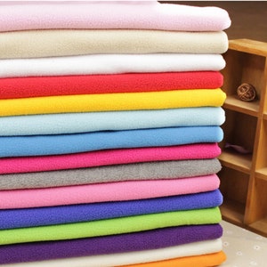 Polar Fleece Fabric: 100% Polyester Coral Plush - By The Half Yard