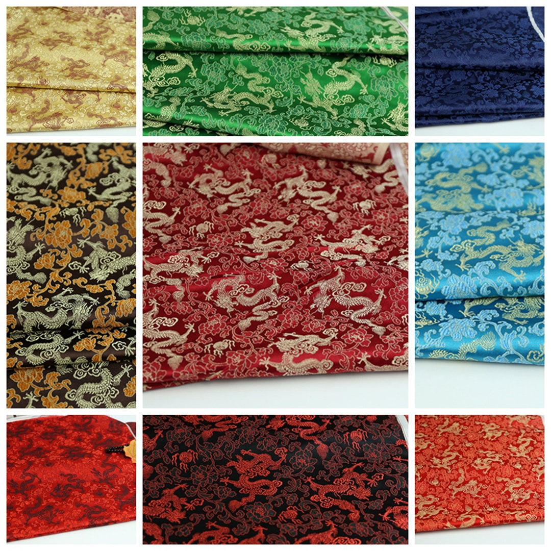 27 Colors Brocade Fabric Jacquard Fabric Flower Style - Etsy