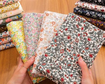 Width 59'' 100% cotton fabric, handmade diy fabric,Floral fabric, Floral dress fabric, by the half yard