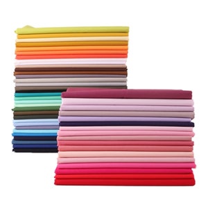 Solid Cotton Fabric: 56 Colors, Quilting & Lining, By The Half Yard