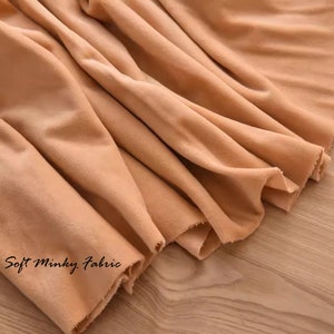 Solid Smooth Minky Fabric Cuddle Fabric Plush Toys Fabric Faux Fur Fabric 50cn*50cm