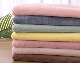 Solid Smooth Minky Cuddle Fabric: Plush Toy Material - By The Half Yard