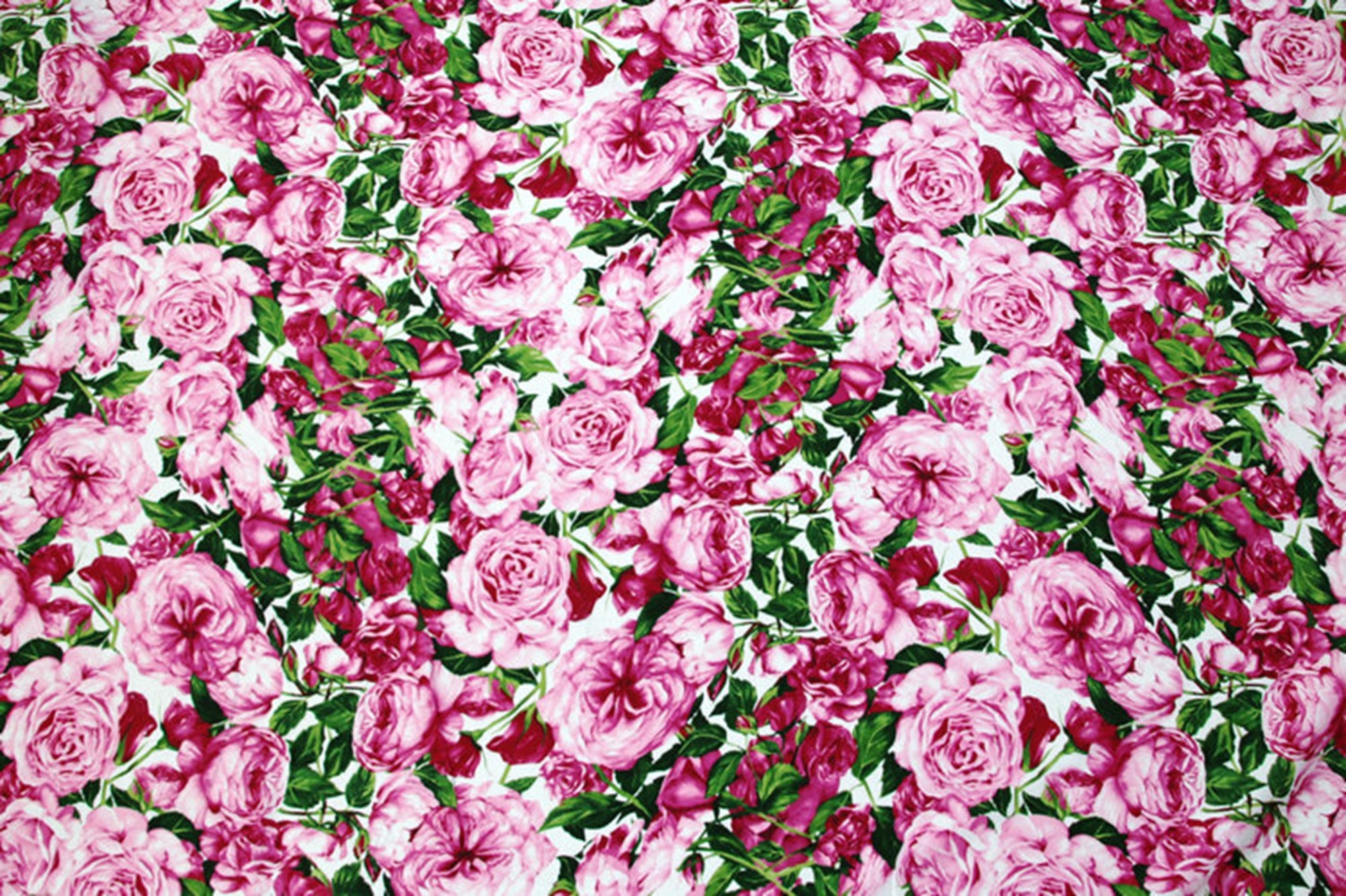 Width 55'' Cotton Fabric. Rose Fabric Printed Fabric Etsy