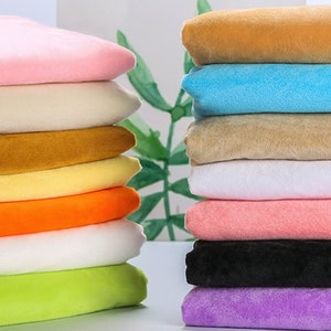 Solid Smooth Minky Fabric Cuddle Fabric Plush Toys Fabric Faux Fur Fabric By The Yard