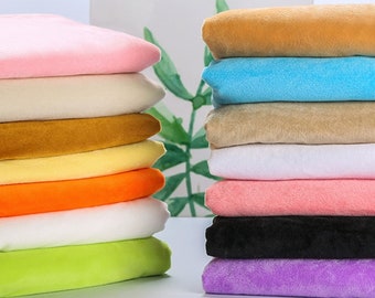 Solid Smooth Minky Fabric: Plush Cuddle Fabric By The Yard