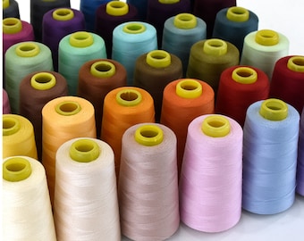 All Purpose Sewing Thread - Available in 70+ Colors - 3000 Yards Each