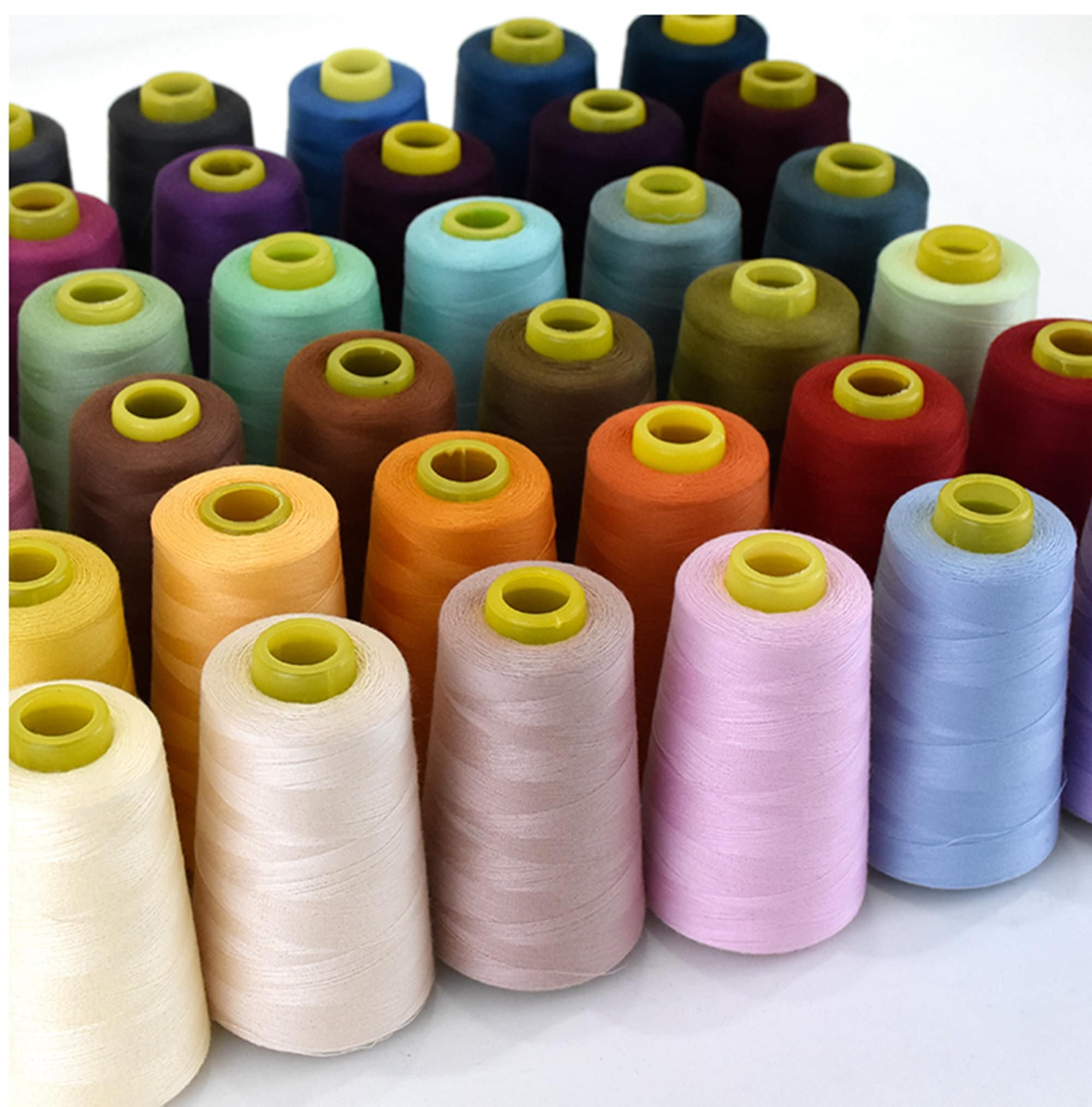 4 Large Cones (3000 Yards Each) of Polyester Threads India