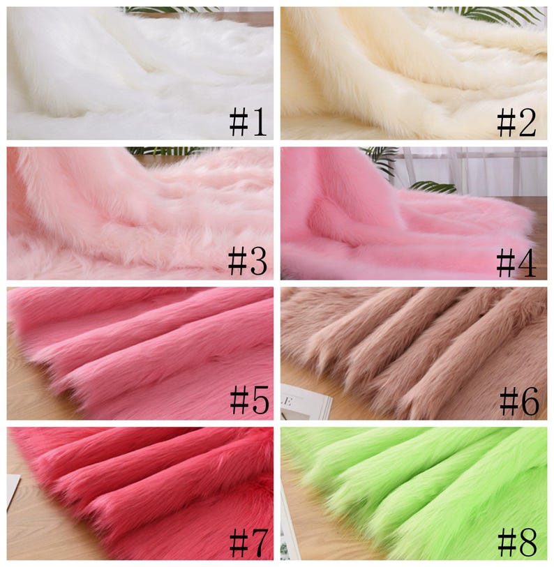 Long Pile Fur Fabric, Faux Fur Fabric, Cosplay Fur Fabric, Fursuit ...