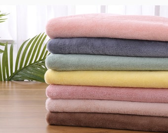 Tessuto in pelliccia sintetica Minky: 50 cm x 50 cm, materiale per abbigliamento in poliestere