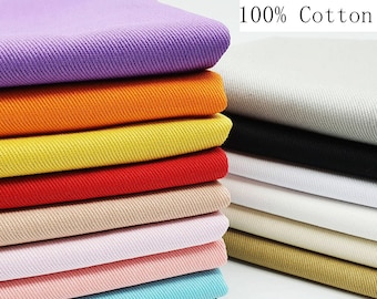 Washed 100% Cotton Thick Denim Fabric: 59 Inch Wide, By The Half Yard