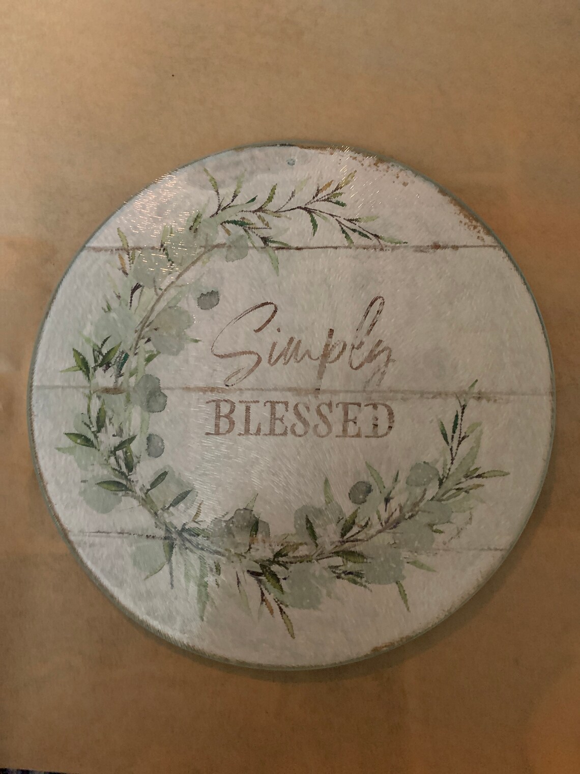 Round feel good Glass trivets Etsy