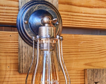 Whiskey Barrel Wall Light