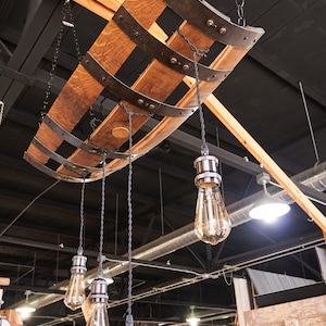 Whiskey Barrel pendant light