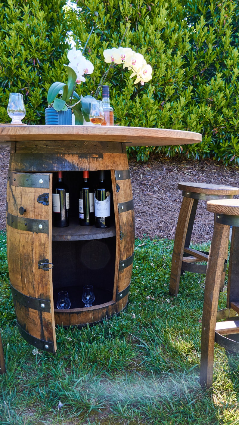 natysdeco Whiskey Barrel Table - Thumbnail 4