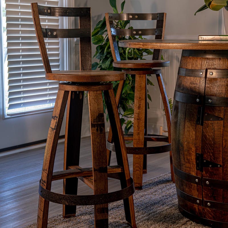 Barrel Bar Stools - Etsy