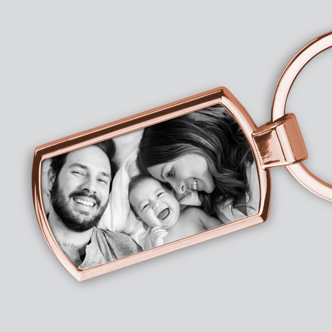 Rose Gold Keyring Photo Keyring Mum Presents Mum Gifts Etsy UK