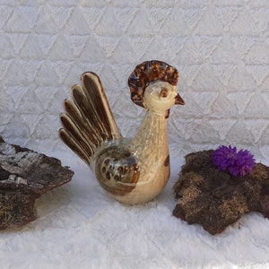 Rooster/chicken figurine, design Joseph Simon, Søholm Denmark 1970s  Vintage