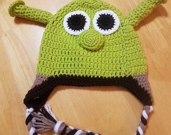 Crochet Shrek Hat - Etsy Canada