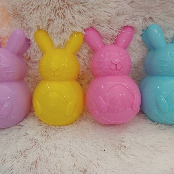 Plastic Bunny Container Etsy