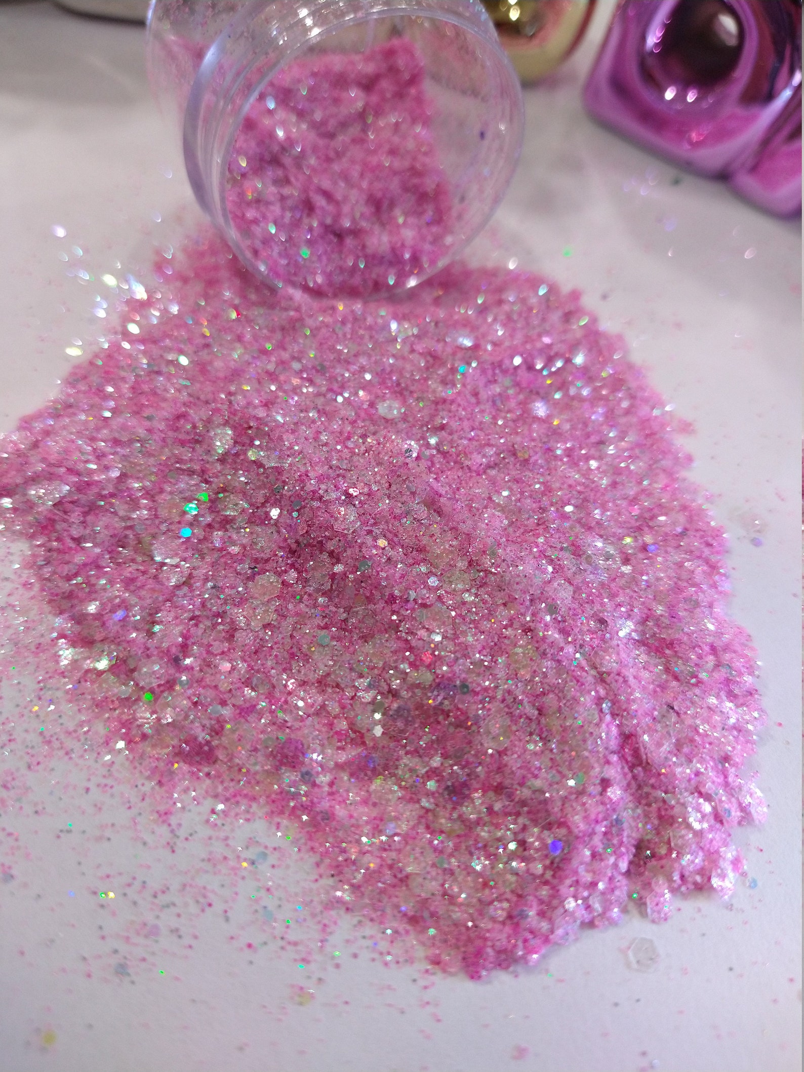 Pink Chunky Glitter Mixed Pink Chunky GlitterGlitter for Etsy