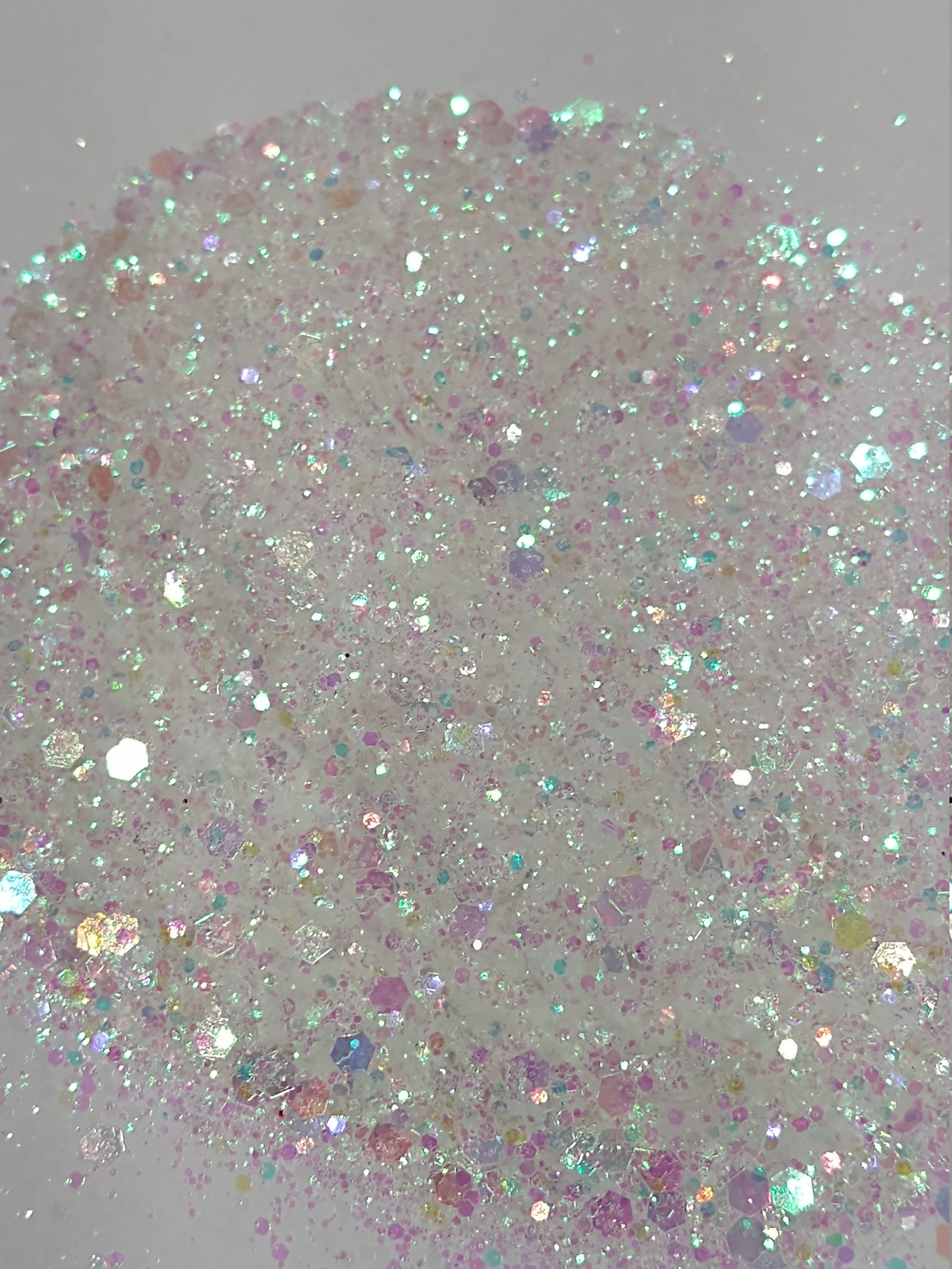 White Chunky Glitter Chunky Iridescent Mixed Glitter Glitter Etsy