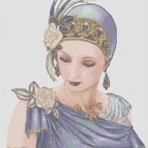 Cross Stitch Chart - Art Deco Lady No. 3