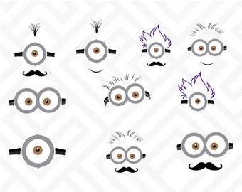 Download Minion Face Svg Etsy